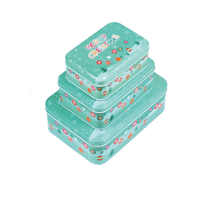 Rectangular Slip Lid Stackable Storage Tin - Set of 3 - Ld Packagingmall