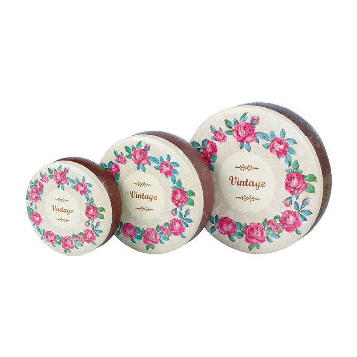 Round Slip Lid Stackable Storage Tin - Set of 3 - Ld Packagingmall