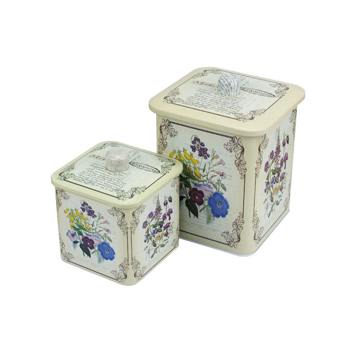 Square Biscuit Barrels-Set of 2 - Ld Packagingmall