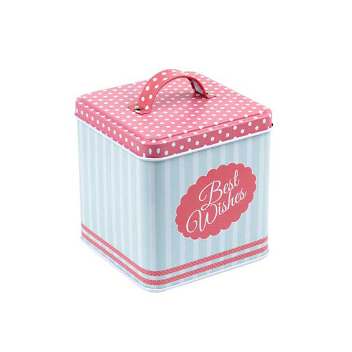 Square Slip Lid Storage Tin with Handle - Ld Packagingmall