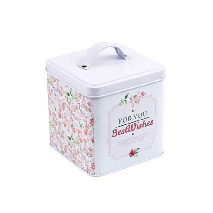 Square Slip Lid Storage Tin with Handle - Ld Packagingmall