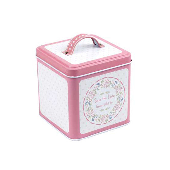 Square Slip Lid Storage Tin with Handle - Ld Packagingmall
