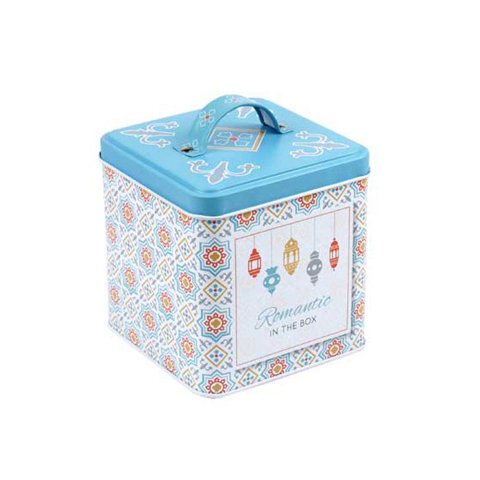 Square Slip Lid Storage Tin with Handle - Ld Packagingmall