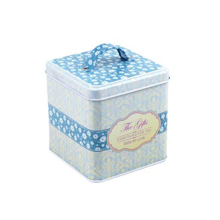 Square Slip Lid Storage Tin with Handle - Ld Packagingmall