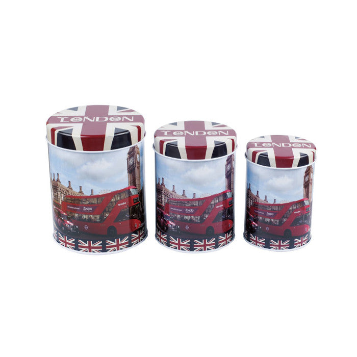 Round Slip Lid Stackable Storage Tin - Set of 3 - Ld Packagingmall