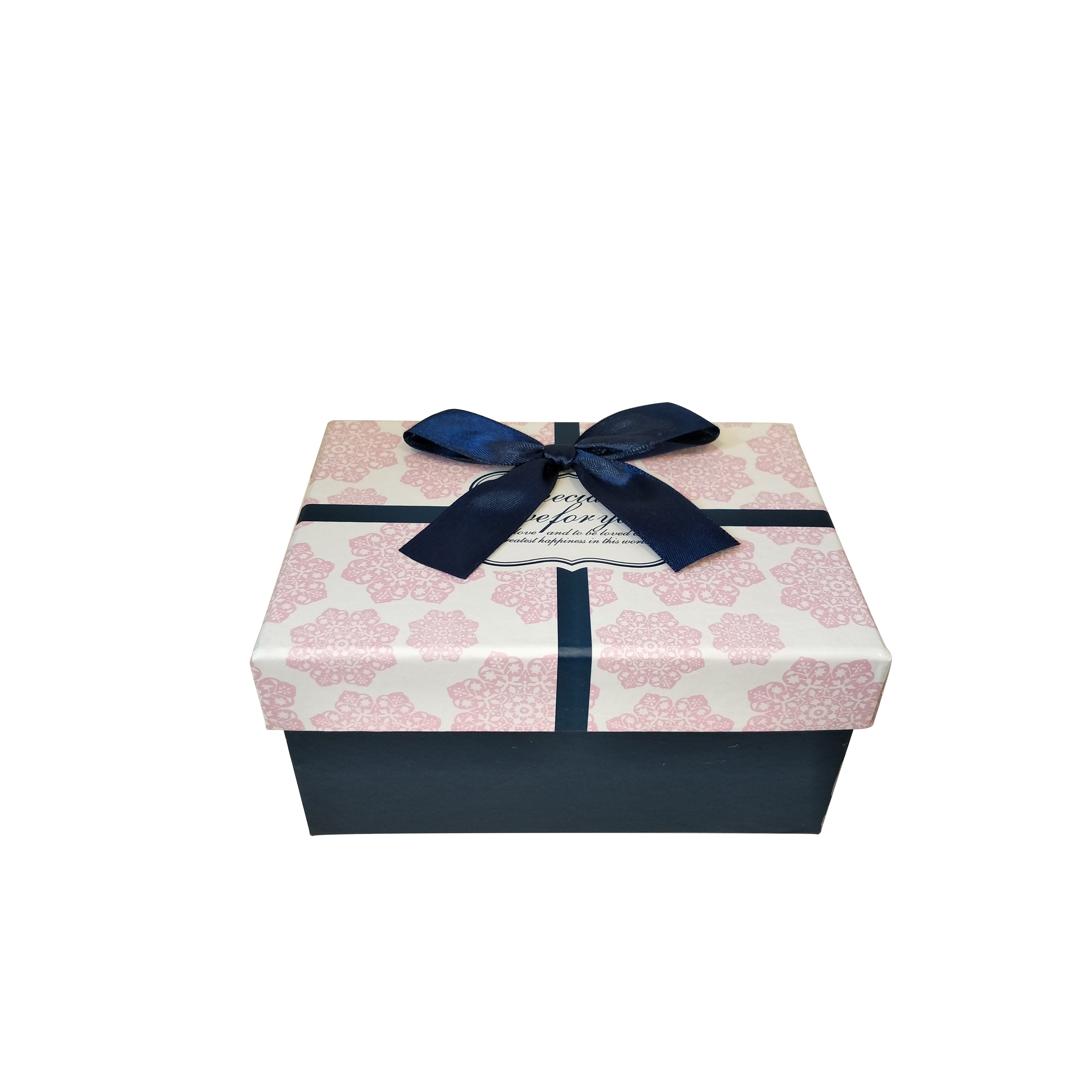 Luxury Nested Rigid Rectangular Gift Box With Lift Off Lid And Ribbon & Bow- Set Of 3 - Ld Packagingmall