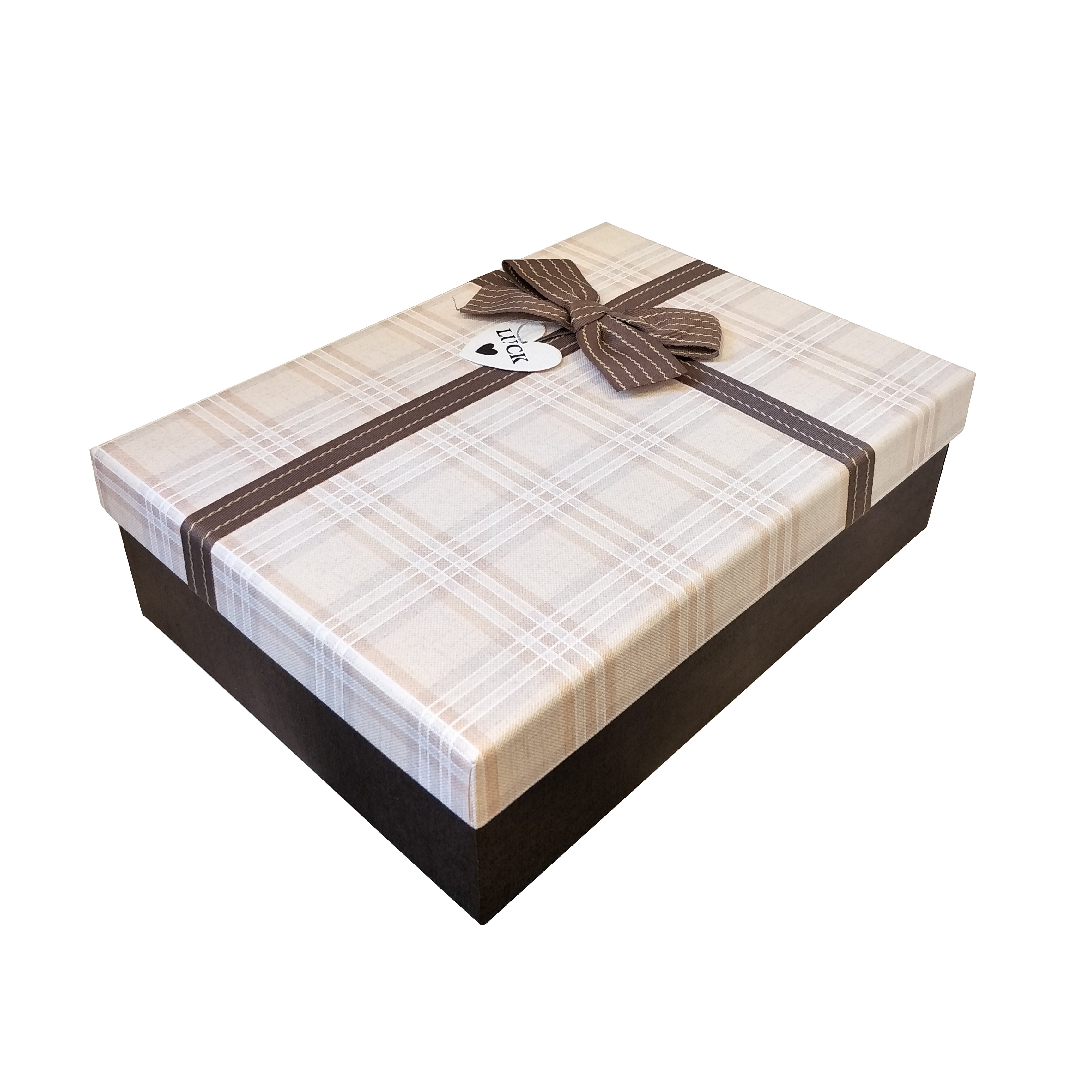 Luxury Nested Rigid Rectangular Gift Box With Lift Off Lid And Ribbon & Bow- Set Of 3 - Ld Packagingmall