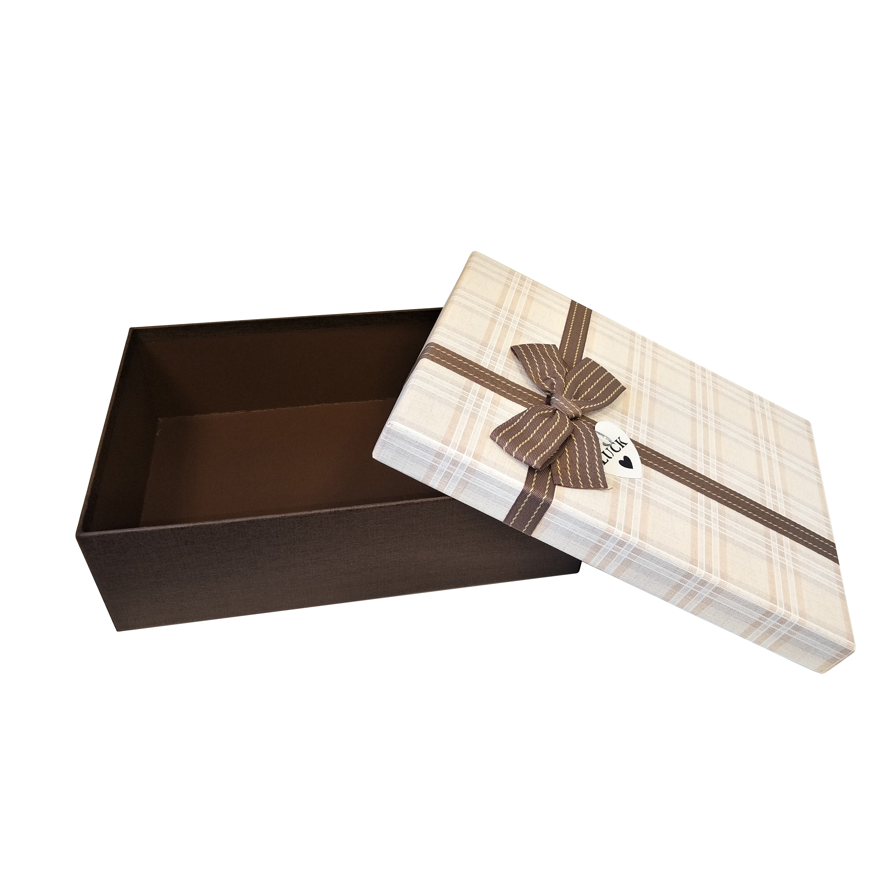 Luxury Nested Rigid Rectangular Gift Box With Lift Off Lid And Ribbon & Bow- Set Of 3 - Ld Packagingmall