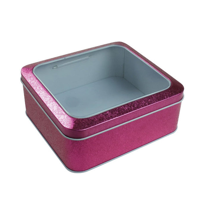 Square Window Lid Storage Tin - Ld Packagingmall