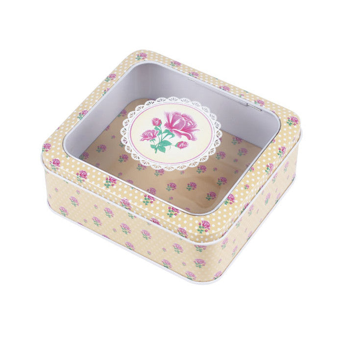 Square Window Lid Storage Tin - Ld Packagingmall