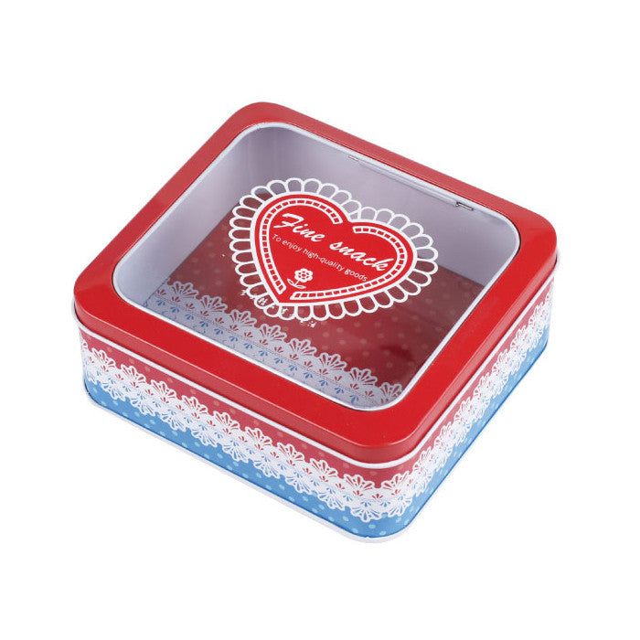 Square Window Lid Storage Tin - Ld Packagingmall