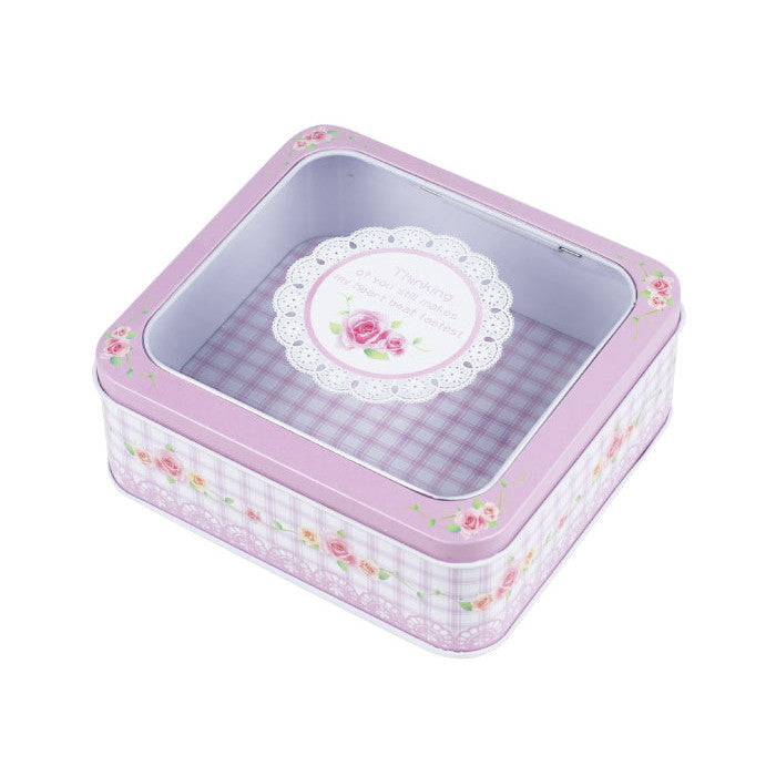 Square Window Lid Storage Tin - Ld Packagingmall