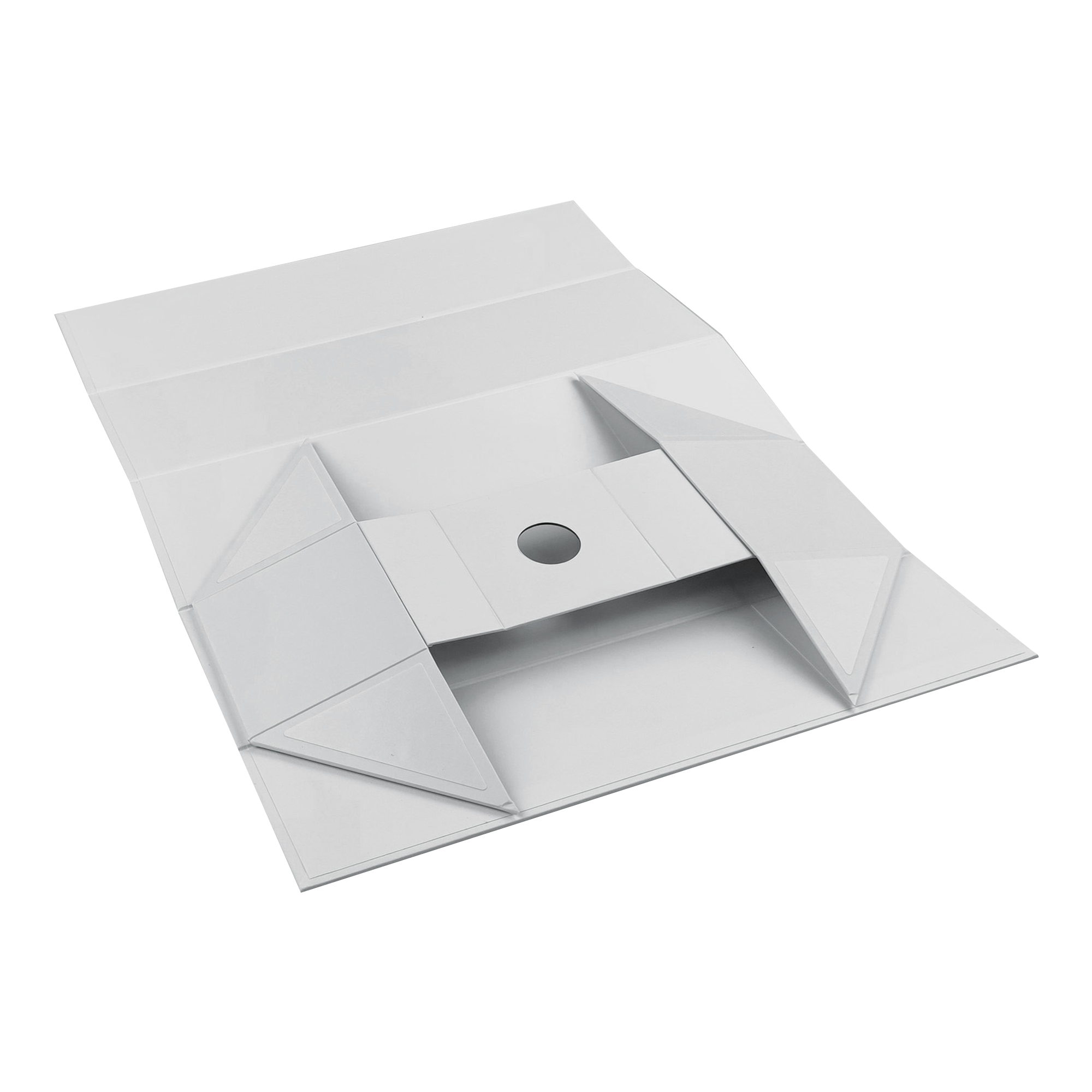 Wholesale White Magnetic Bottle Gift Folding Box with Neck Holder