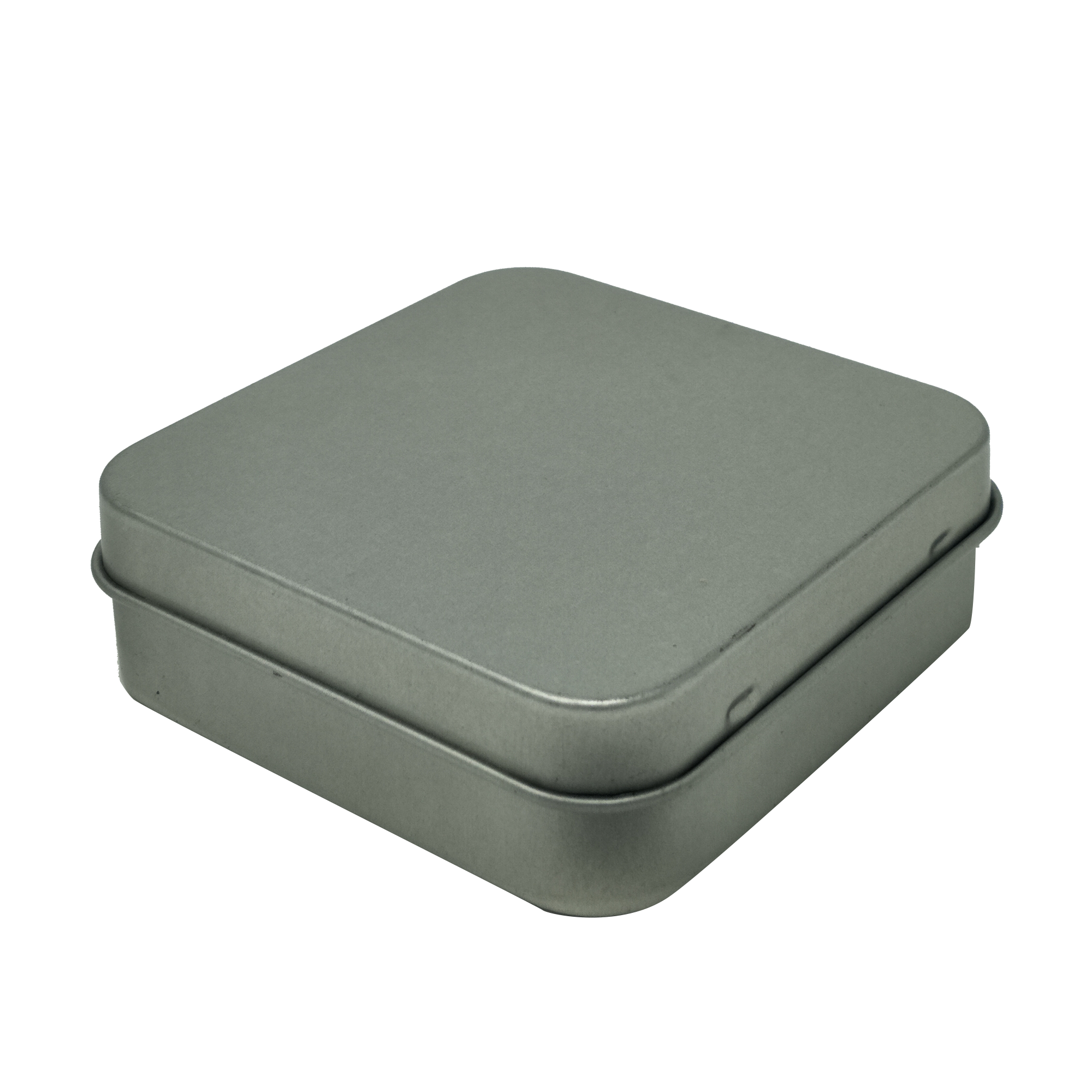 Wholesale Square Plain & Printed Gift Tin Box With Hinged Lid/ L70 x W70 x H23(mm)