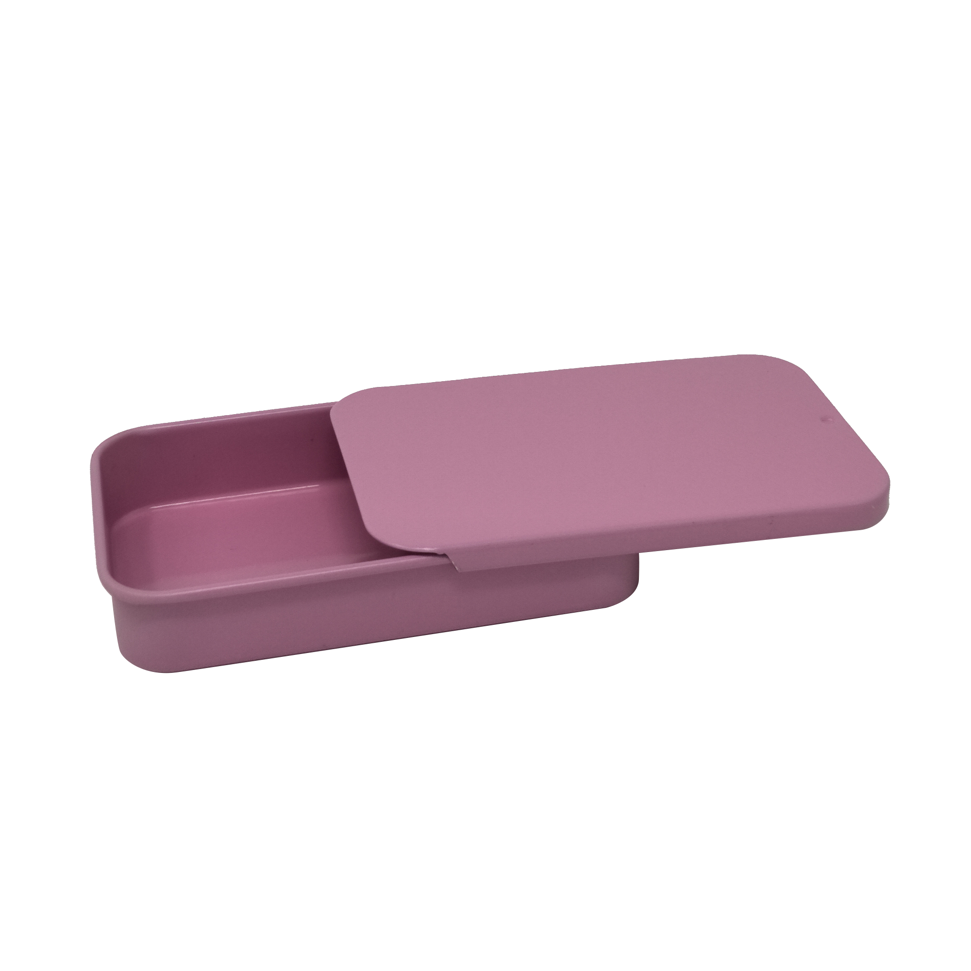 Wholesale Silver/ White/ Black/ Pink Rectangular Tin Box with Sliding Lid