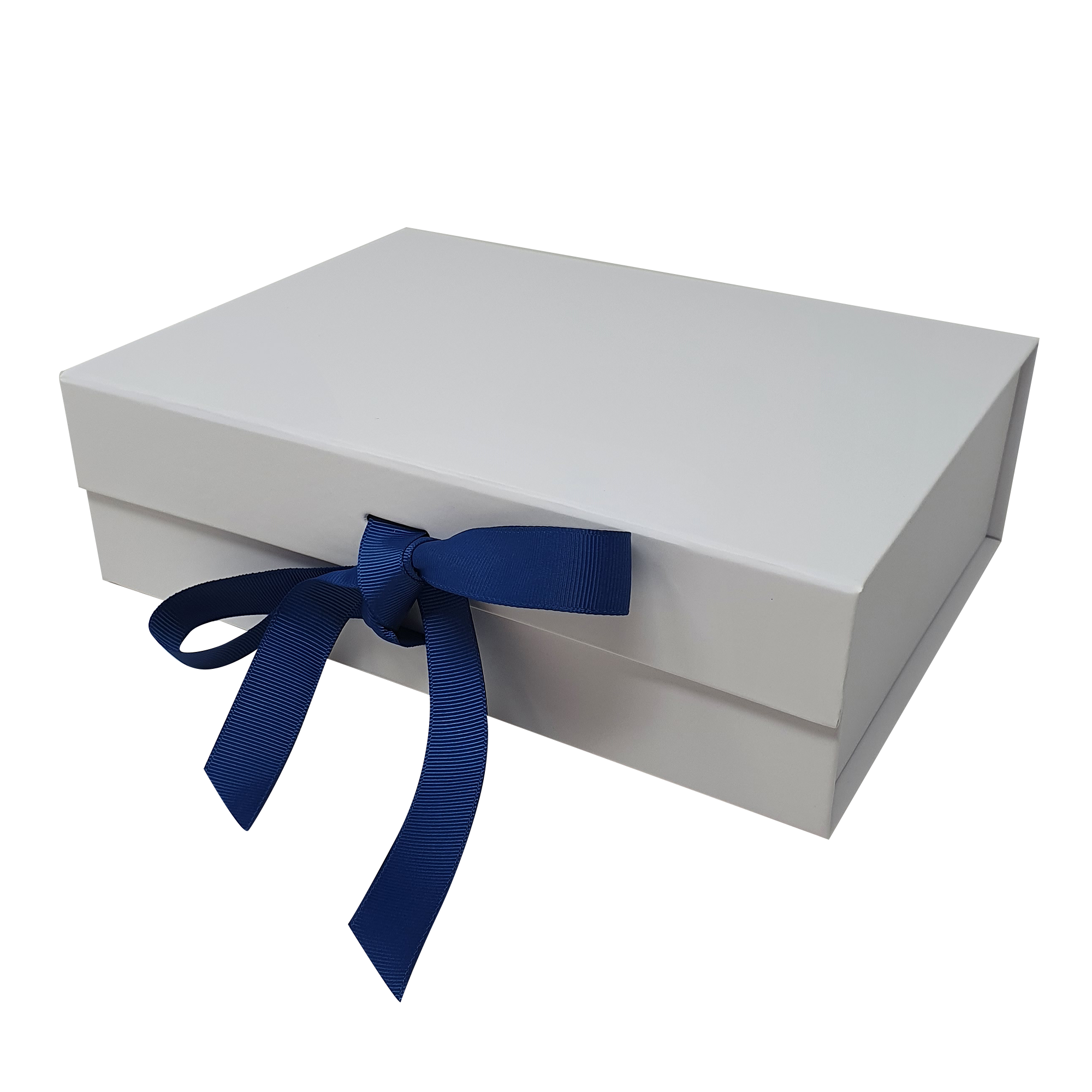 Wholesale A5 White Folding Magnetic Gift Box with Changeable Ribbon