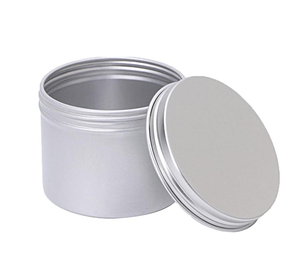 10pcs Round Plain Aluminium Tin Container With Screw Lid - Ld Packagingmall