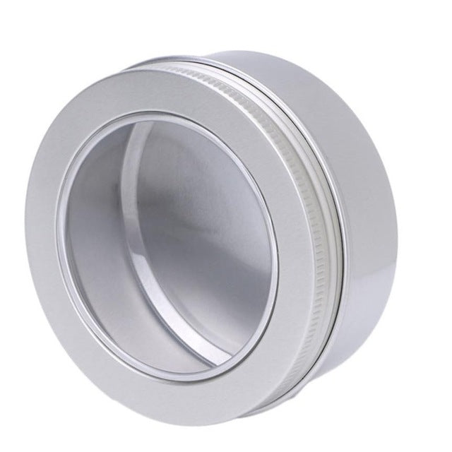 10pcs Round Plain Aluminium Tin Container With Screw Lid - Ld Packagingmall
