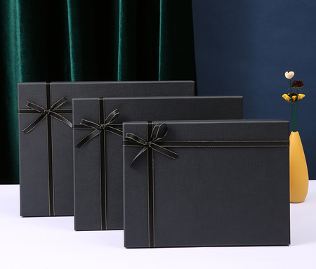 Luxury Rigid Gift Box with Bow & Ribbon