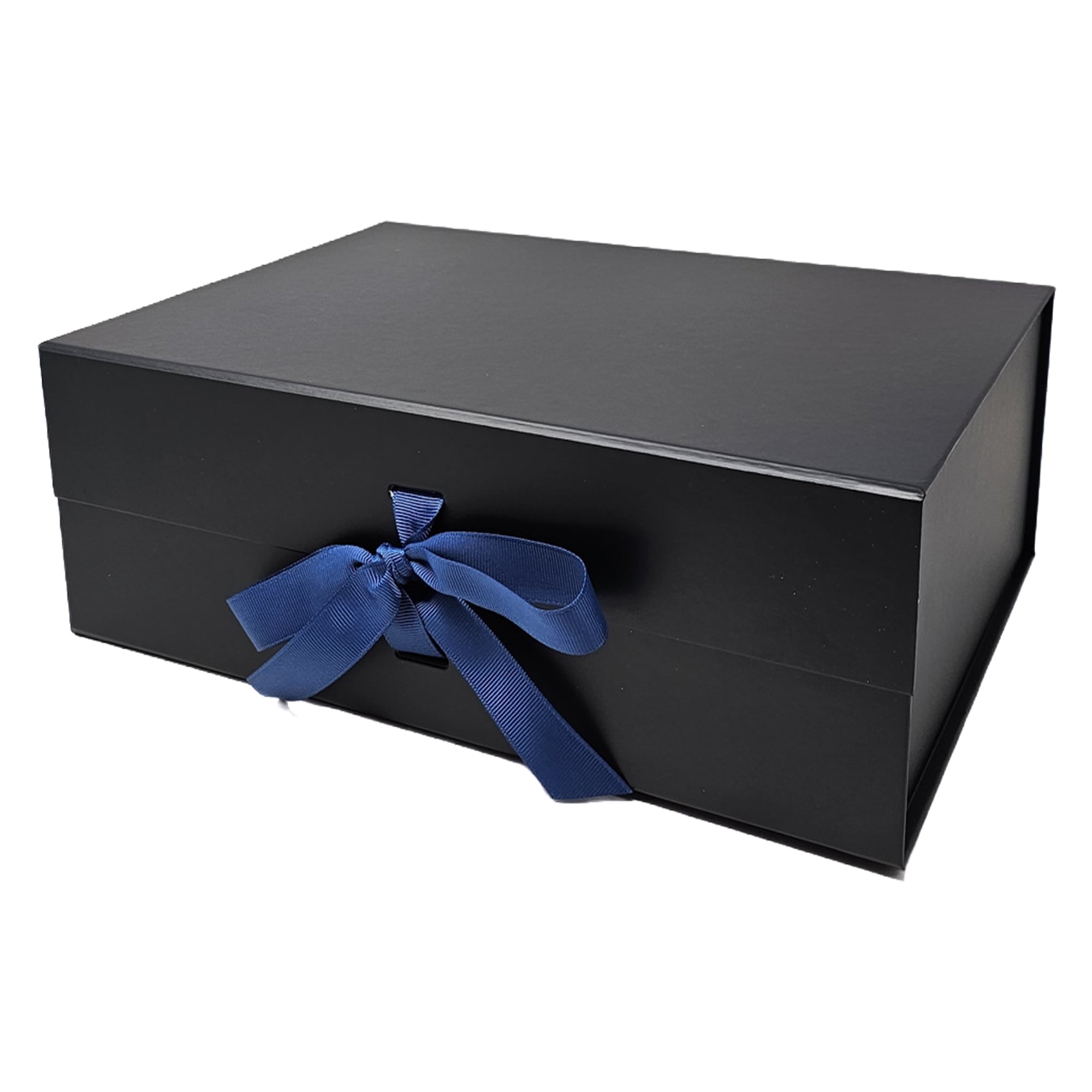 Wholesale A4 Size Black Folding Magnetic Gift Box with Changeable Ribbon