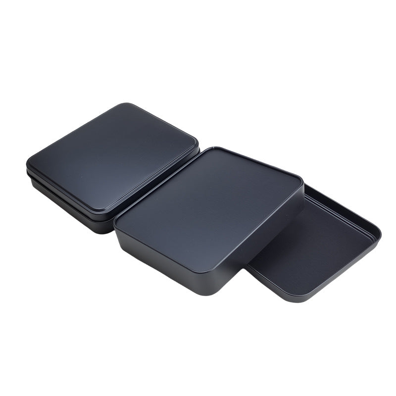 Plain & Printed Rectangular Gift Tin Box With Lift Off Lid/ L135 x W110 x H28(mm)