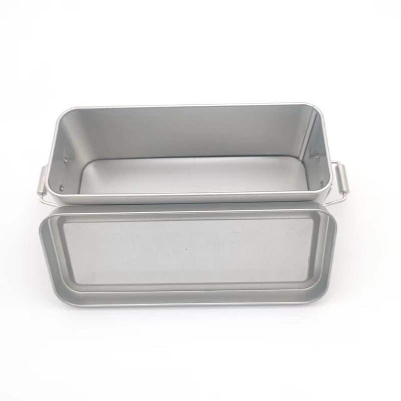 Silver Rectangular Tin with Clip Lid / L150 x W60 x H60(mm)