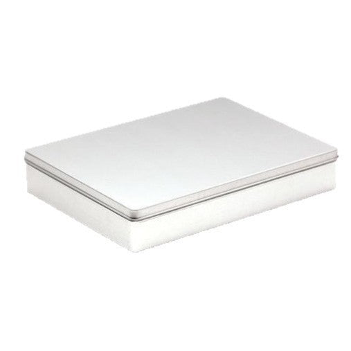 Plain & Printed Rectangular Tin with Lift off Lid / L238 x W174 x H42 (mm)