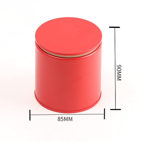 Printed Round Tin with Step Lid / D86 x H90 (mm)