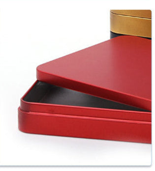 Plain & Printed Rectangular Tin with Lift off Lid / L182 x W115 x H25 (mm)