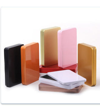 Plain & Printed Rectangular Tin with Lift off Lid / L182 x W115 x H25 (mm)