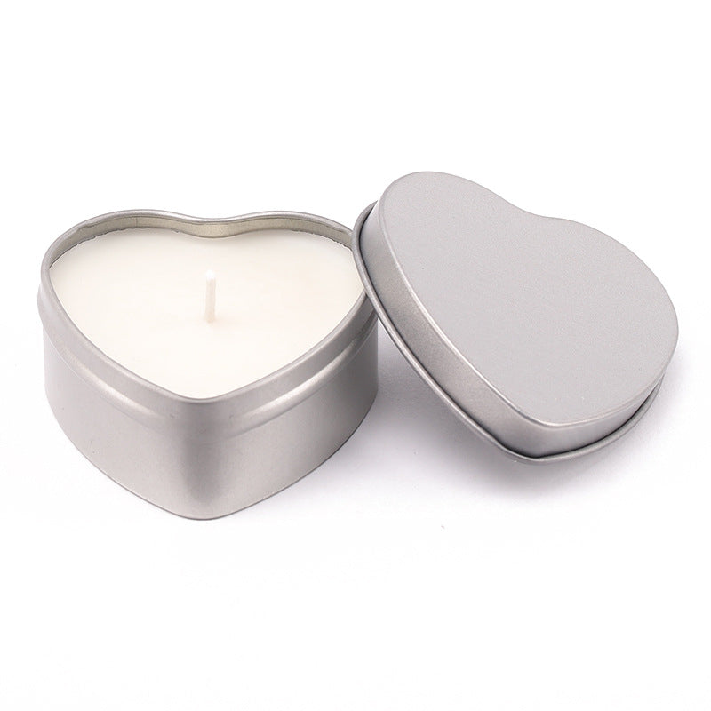 Plain & Printed Heart Tin / L60 x W59 x H27 (mm)