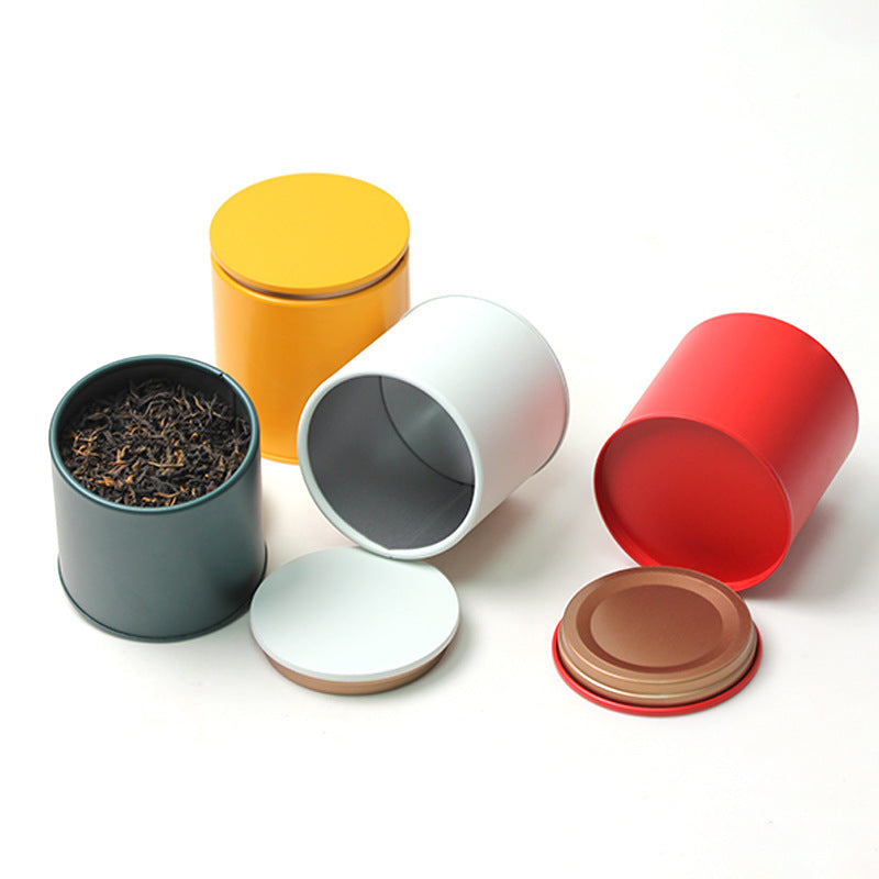 Printed Round Tin with Step Lid / D86 x H90 (mm)