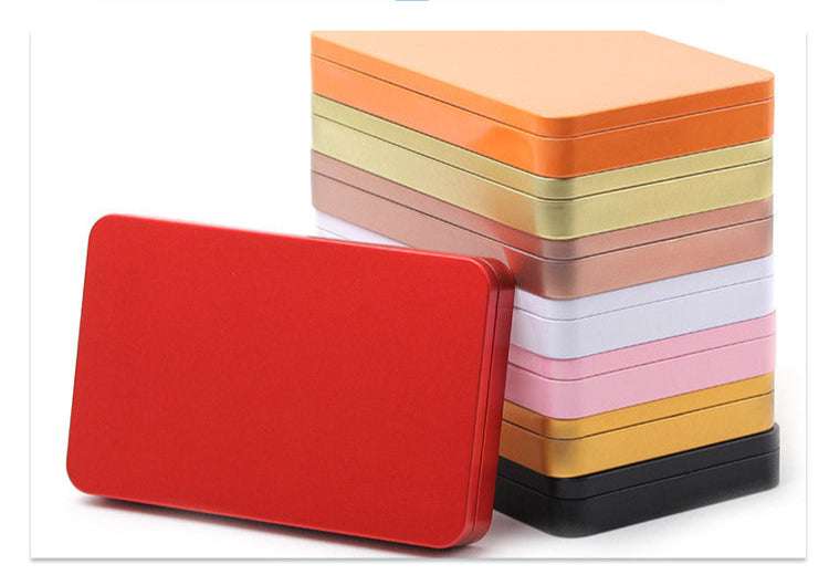 Plain & Printed Rectangular Tin with Lift off Lid / L182 x W115 x H25 (mm)