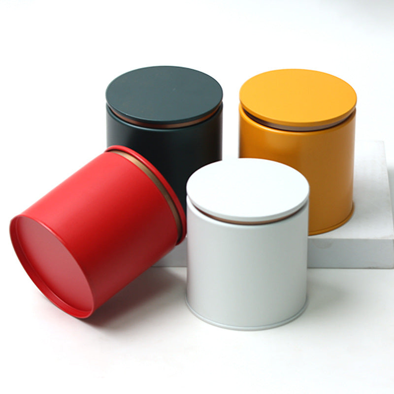 Printed Round Tin with Step Lid / D86 x H90 (mm)
