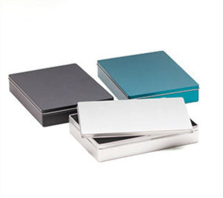 Plain & Printed Rectangular Tin with Lift off Lid / L238 x W174 x H42 (mm)