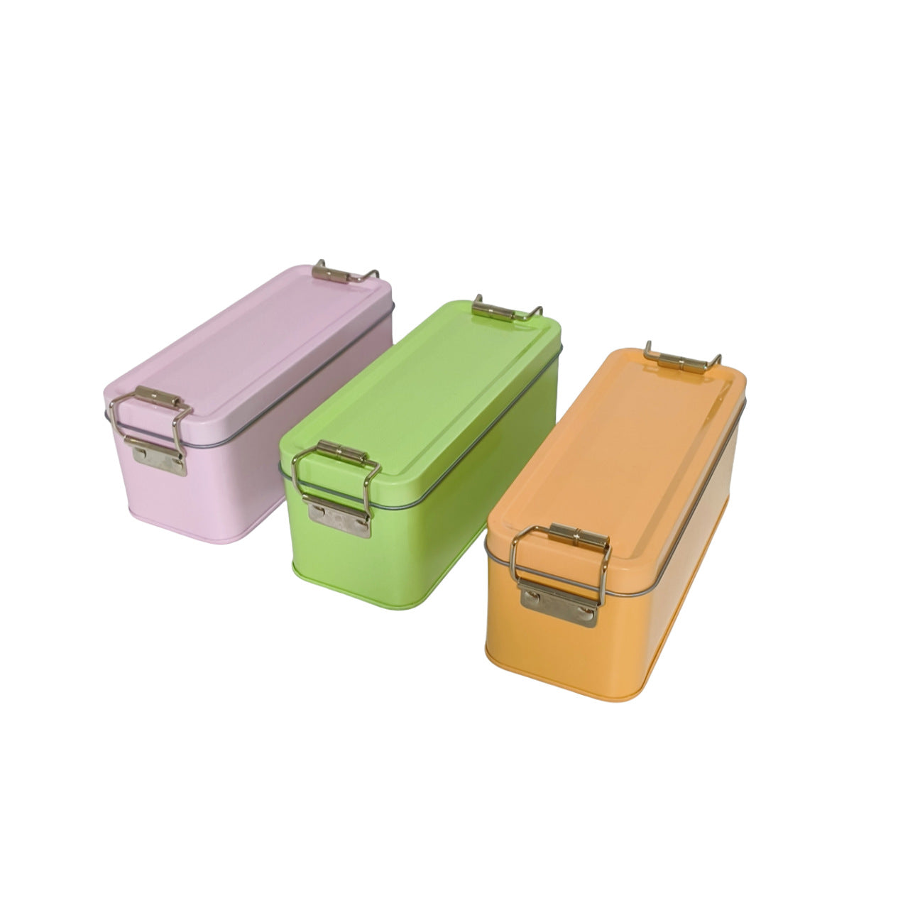 Rectangular Tin with Clip Lid - L150 x W60 x H60(mm)