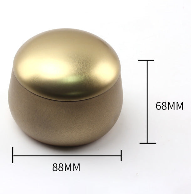 Printed Seamless Round Candle Tin / D88 x H68 (mm)