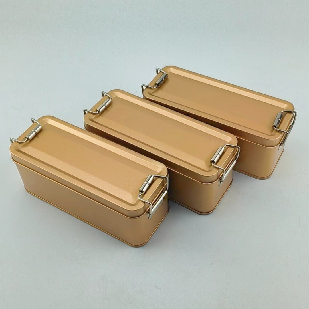 Rectangular Tin with Clip Lid - L150 x W60 x H60(mm)