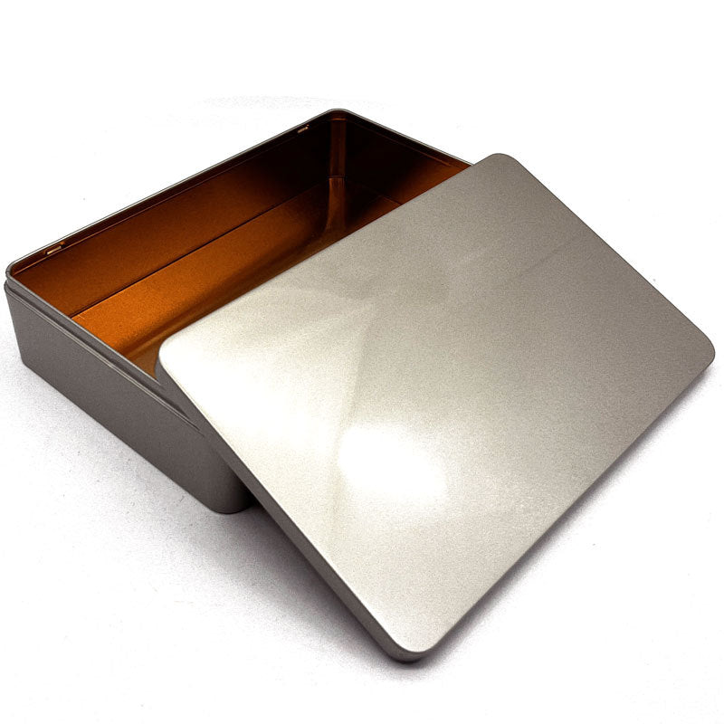 Large Rectangular Lift Off Lid Plain & Printed Tin / L248 x W160 x H55(mm)