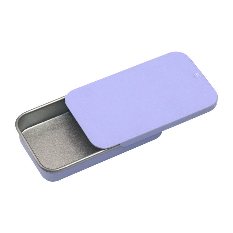 Wholesale Cherry blossom pink/ Apple green/ Lavender purple/ Rose red/ Gold/ Blue Rectangular Tin Box with Sliding Lid