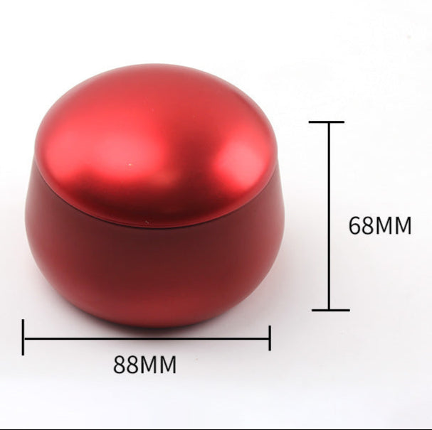 Printed Seamless Round Candle Tin / D88 x H68 (mm)