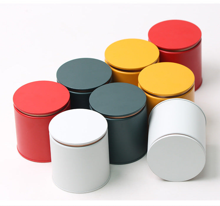 Printed Round Tin with Step Lid / D86 x H90 (mm)