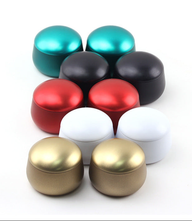 Printed Seamless Round Candle Tin / D88 x H68 (mm)