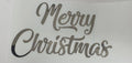Merry Christmas Festive Metallic Cut Out Sticker/ Pack of 10 Pieces