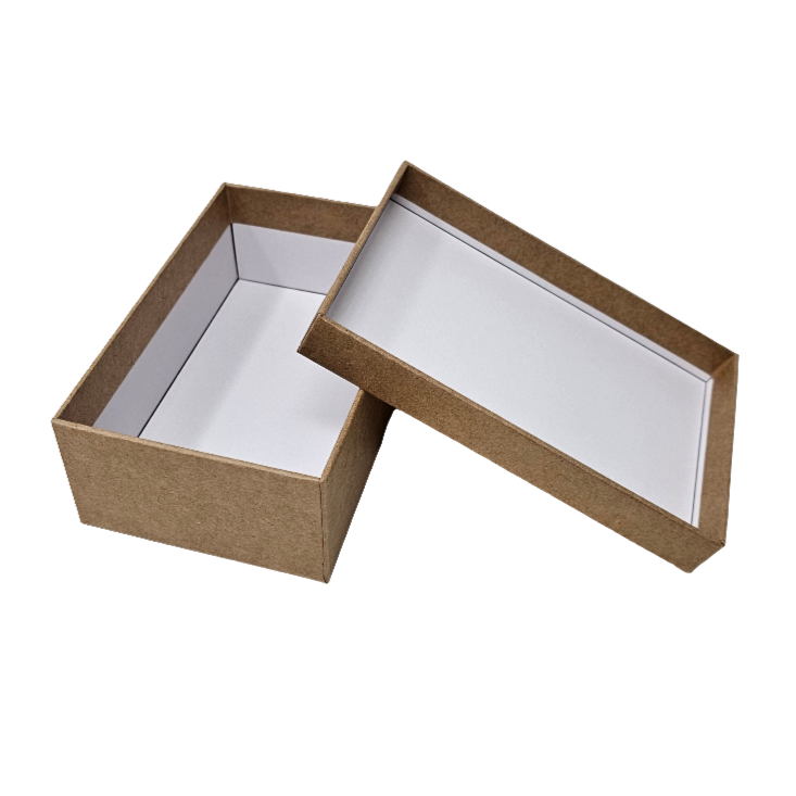 Luxury Natural Kraft Lid & Base Rigid Stacking Gift Box Set of 10