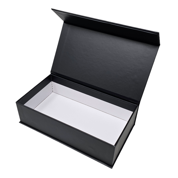 Wholesale Luxury Black Rectangular Rigid Magnetic Gift Box Set of 3