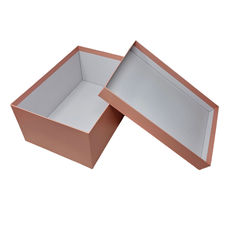 Luxury Rose Gold Lid & Base Rigid Stacking Gift Box Set of 10