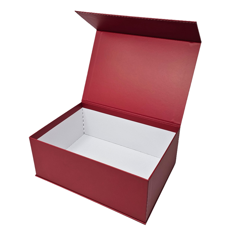 Wholesale Luxury Red Rectangular Rigid Magnetic Gift Box Set of 3