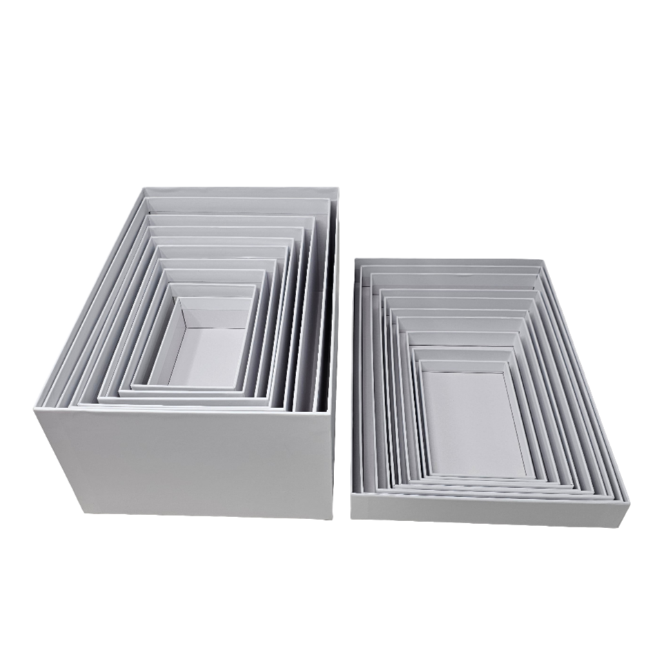 Luxury White Lid & Base Rigid Stacking Gift Box