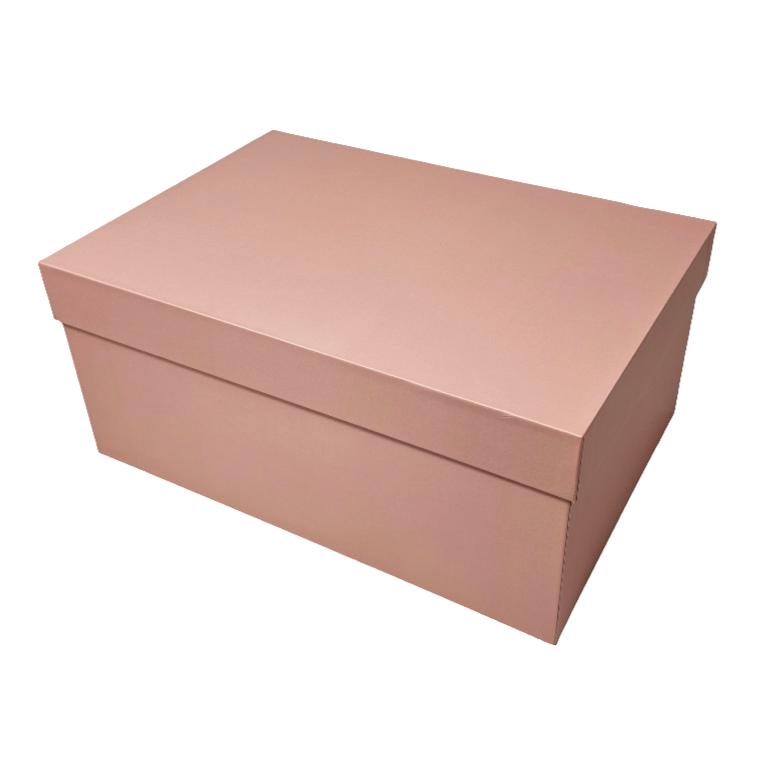 Luxury Rose Gold Lid & Base Rigid Stacking Gift Box Set of 10